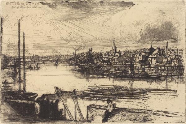 Old Chelsea, Out of Whistler's Window (Battersea Reach)