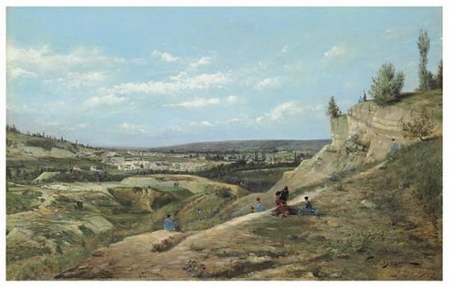 De vlakte onder Montmartre, Parijs