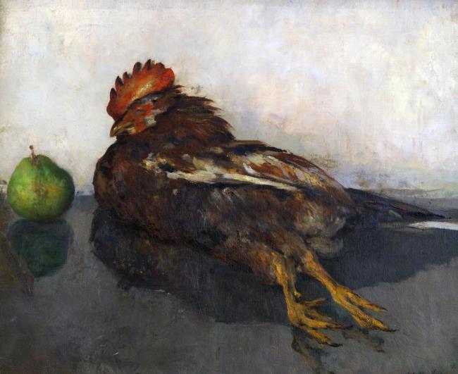 Stilleven met dode haan (1917)