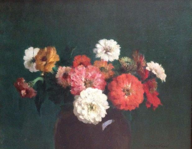 Zinnia's in vaas