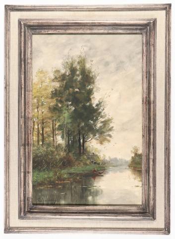 Boerderij aan een vaart in de Vechtstreek