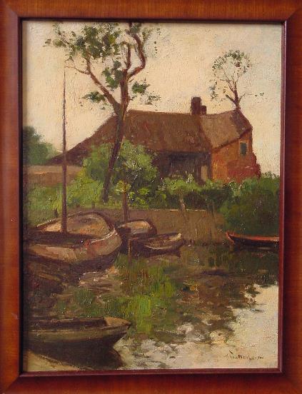 Boerderij met bootjes in Kortenhoef