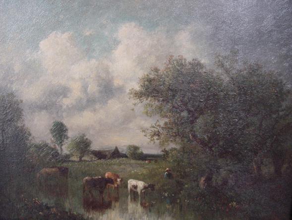 Koeien aan de waterkant