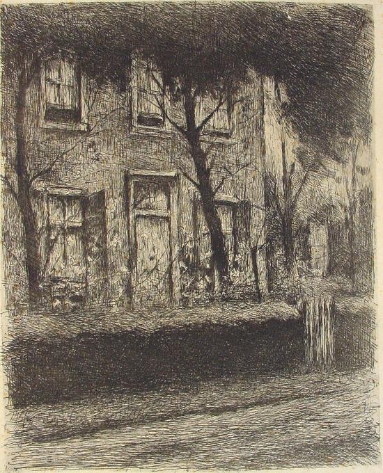 Begroeid huis (Zelfportret)
