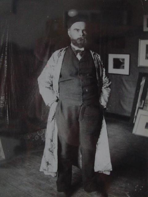 Paul Verlaine (staand)